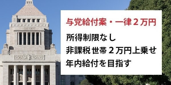 参院選の与党給付案